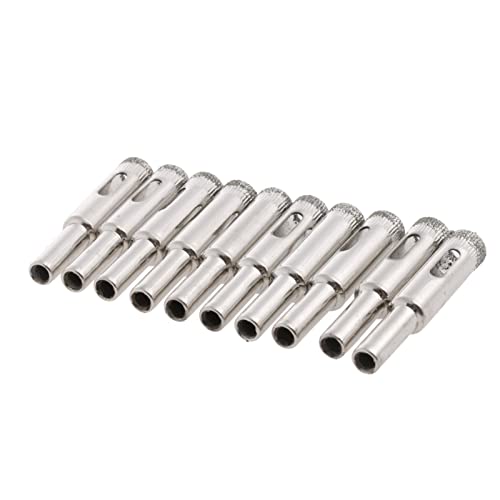 Juego de 10 Brocas Diamante 10mm para Vidrio y Cerámica miniatura 3