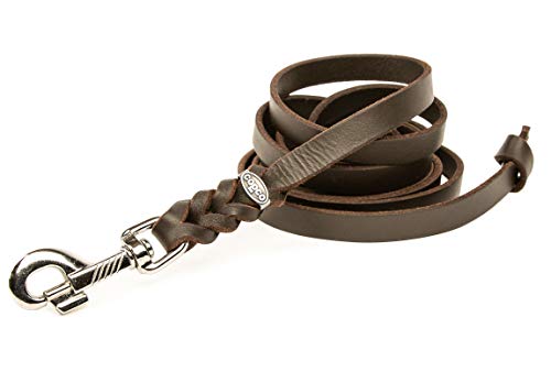 CopcoPet - Schleppleine aus Fettlederleine, Braun 5 m x 12 mm Cover