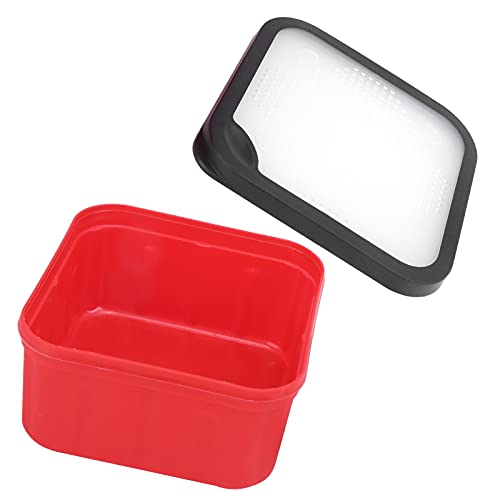 Caja de Almacenamiento de Cebo Conveniente Fácil Portátil Agujero a Prueba de Calor Cubo de Cebo Resistente Al Desgaste Caja de 170x170x85 Mm Resistente Al Desgaste Resistente Al