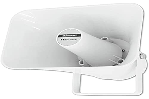 OMNITRONIC HS-35 Druckkammerlautsprecher | Wetterfester Horn-Lautsprecher 100 V 7,5/15 W RMS