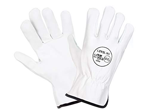 12 Paar Ziegenleder Montagehandschuhe Arbeitshandschuhe Schutzhandschuhe Gr.10(DRIVER-12) (10(L)) (10(L)) Cover