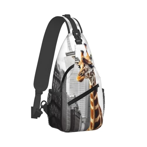 Bolso Crossbody para Hombre y Mujer Giraffe en Nueva York miniatura 2