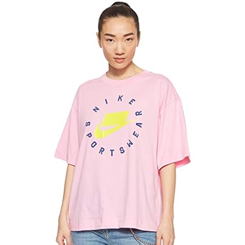 Desconocido Damen W NSW Nsp Top Ss T-Shirt, Mehrfarbig (Tough Red/Black/White), S Cover