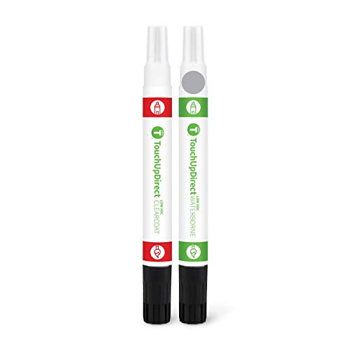 TouchUpDirect 922 Cirrus Silver Metallic Compatible with Mercedes-Benz Exact Match Touch Up Paint Combo - Essential Kit