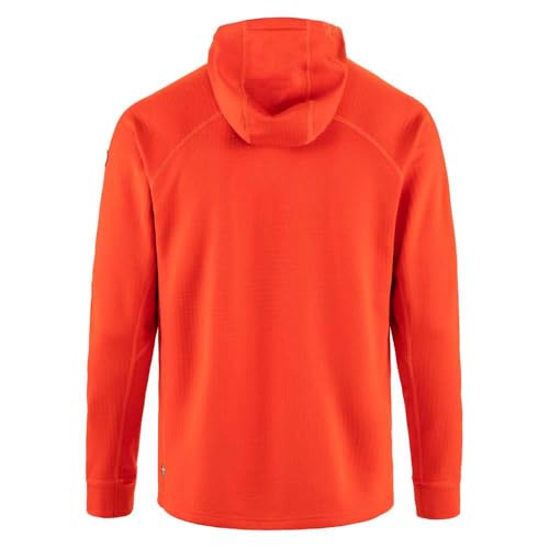Image of Fjallraven Abisko Grid Fleece Hoodie Men's Jacket - Lightweight Breathable Stretch Grid Midlayer for Hiking Trekking Outdoor