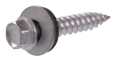 Hillman Fasteners 47703 10 x 2 in. Head Ceramic Coated Self-Piercing Sheeter Screws with Neoprene Washers