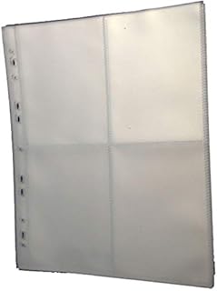 Robin Hood Direct Postcard Storage Album Pages (4 Section) For Storing 6 x 4 Postcards & Photographs