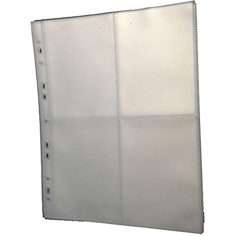 Robin Hood Direct Postcard Storage Album Pages (4 Section) For Storing 6 x 4 Postcards & Photographs Cover