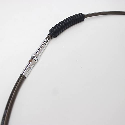 Smoky Black Stainless Steel 79.0" Clutch Cable For Harley Davidson Dresser Models Flht Flhr Fltr Flxt Fxsts Flst Fld Fxd Xl #TOP2
