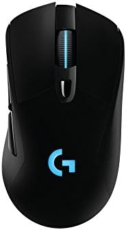 Logitech G703 LIGHTSPEED Wireless Gaming Mouse, 12,000 DPI, RGB, Lightweight, 6 Programmable Buttons, On-Board Memory, Long Battery Life, PC / Mac - Black (German Packaging)