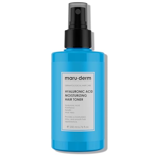 Maruderm Tonique Capillaire Hydratant à l’Acide Hyaluronique – Soin Nourrissant & Revitalisant pour Cheveux Secs et Déshydratés, 200 ML