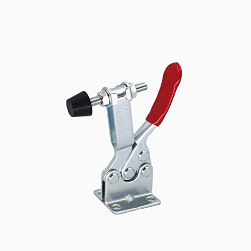 Cn-Bogong GH-201-B Hold Down Toggle Clamps Woodworking Latch Antislip Red Hand Tool Holding Capacity Antislip Horizontal Heavy Duty Toggle Clamp 201B 198Lbs Quick Release Tool thumb #5