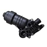 Engine Oil Filter With Flange Fuel Strainer Compatible For VW 059115389T 059115389AM Housing