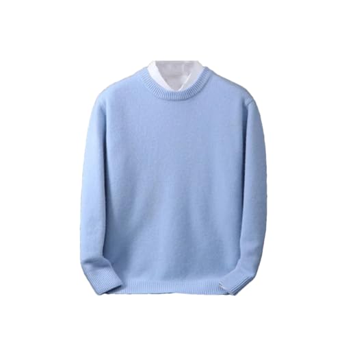 Pull en cachemire pour homme REHJJDFD - Pull col rond ample tricoté
