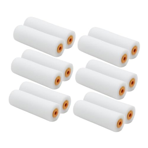 ARTIBETTER 12個 ミニフォームローラー 高密フォーム塗装用ローラーブラシ 水性塗料対応 キャビネット 壁 扉用 滑らかな仕上がりでブラシ跡なし