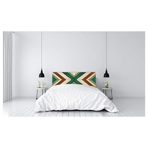 Deco&Fun - Cabecero Cama Madera Impreso Etnic Nawau 150x60cm para Cama de 135 y 150 - Medidas 100, 115, 150, 200 -Cabecero Original