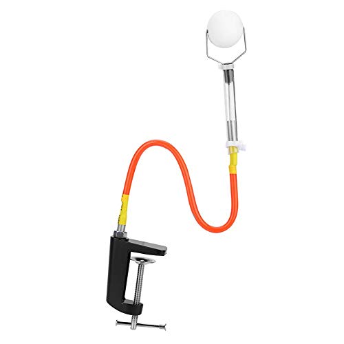 Remote Desktop Table Tennis Training Robot, Hit Rate Degree of Rotation, Fixed Rapid Clip Table Tennis Trainer for Practice and Improvement