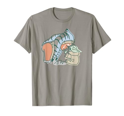 T-shirt Star Wars Grogu t-shirt science-fiction haut noir col rond