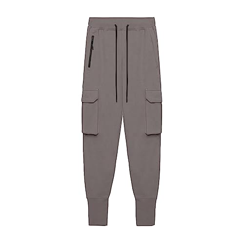 Pantalon de survêtement homme avec poches cargo et zippées pour sport
