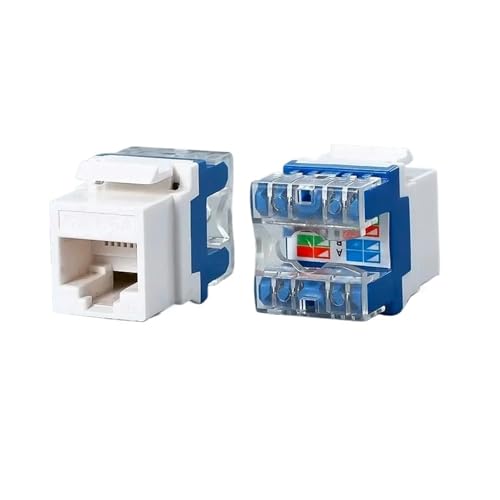 �l�b�g���[�N�E�H�[���\�P�b�g - �c�[�����X CAT5E CAT6 CAT6A RJ45 �J�v���A�_�v�^�[ �z�[���V�A�^�[�z���p (Cat6A�A100��)
