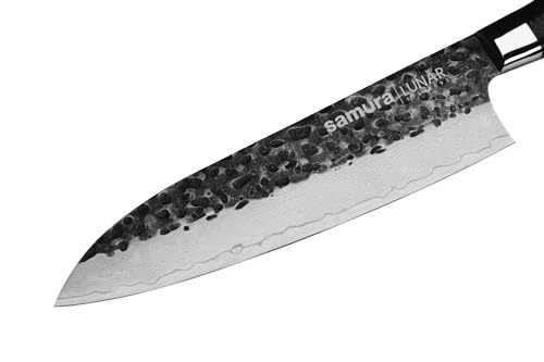 Couteau Santoku Samura PRO-S Lunar 180 mm anti-adhérence pour couper sans effort - 3