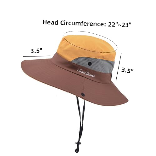 Sombrero de sol unisex con ala ancha para exteriores miniatura 2