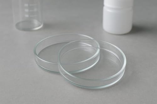 Image of Genxx Polypropylene Petri Dish 125MM (Pack of 12), Clear and Unbreakable Lab Culture Dish, Autoclavable Plastic Petri Plate for Science Experiments and Laboratory Use