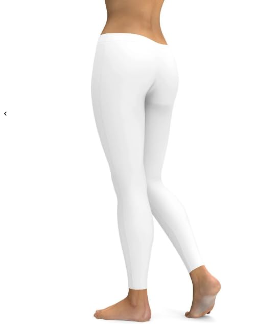 Image of Women's Navy Blue Ankle-Length Cotton Leggings with Elastic Waistband