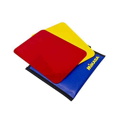 MIKASA Boys' Vk Volleyball Referee Cards, Red/Yellow, 4