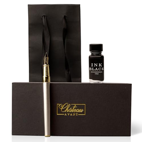 Luxury Fountain Pen Gift Set - Fine Nib with Black Ink...