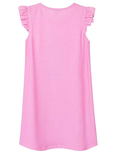 Image of Jxstar 2-Pack Nightgown for Girls Flutter Sleeve Pajamas Cotton Night Dresses