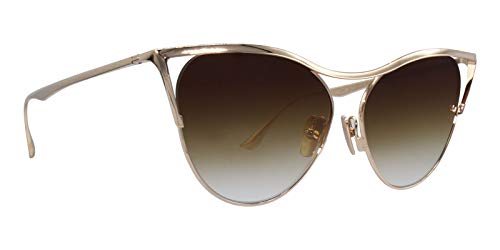 Dita REVOIR DTS509-59-01 Sunglasses White Gold w/Dark Brown to Clear-AR 59mm2