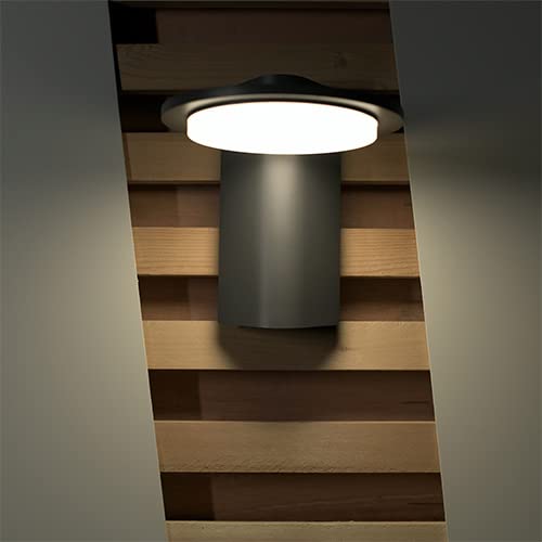 Aussenlampe Außenwandleuchte 13W LED, Wasserdichte Aussenlampe Anthrazit IP65,Warmweiß Auãenwandleuchten 4000k,wandlampe innen treppenhaus beleuchtung OTTOSOOS Cover