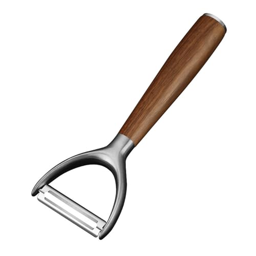 Generic LXH-PPX01 Y Peeler For Kitchen, Stainless Steel Carrot Potato Peeler For Vegetables Fruits Wood Handle cover
