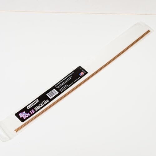 Replacement for fits Solderweld SW-SS1503S 15% Silver Sil-Sol Round Brazing Rod 18" Long 3 Sticks