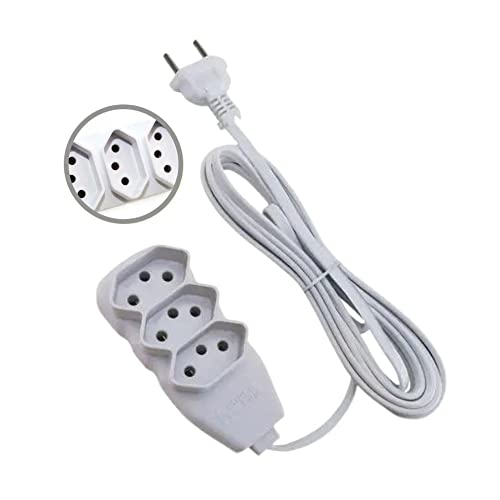 Extensão Elétrica 3 Tomadas Cabo 1,5 Metros