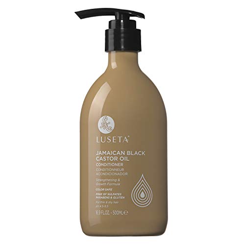 Image of Luseta Castor Oil Conditioner for Thin Hair, Thickening & Strength 16.9oz | Helps Reduce Breakage, Soft Smooth Hair, Easy Detangling, Healthy-Looking Shine, Sulfate Free for Women and Men
