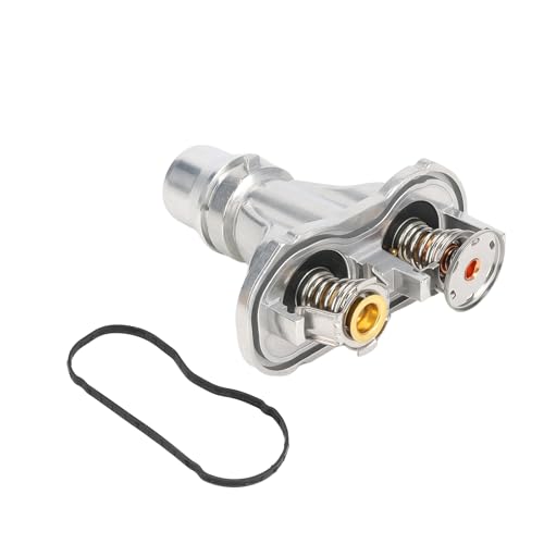 Image of WMPHE Upgraded Aluminium Engine Coolant Thermostat Housing Compatible with 2008-2010 Ford F-250 F-350 F-450 F-550 Super Duty 6.4L V8, Replacement for 4K659-000 4K659000