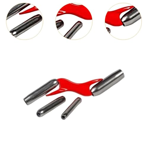 FLCPJGV Masonry Brick Jointer Tool Stainless Steel Masonry Joint rakerBrick Jointer Wall Joint Trimmer Barrel Jointer Builder Trimming Tool for Ceramic Tile, Red