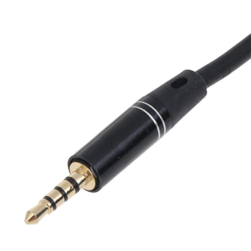 Cable auxiliar Jack 3.5mm a 2.5mm TRRS 1.2m negro miniatura 6