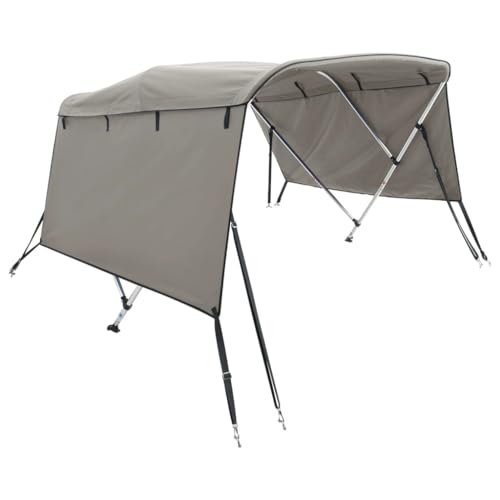 vidaXL Bimini di Prua con Pareti Laterali 3 Archi 183x(170-182) x137cm, Bimini per imbarcazione, tendalino per Barca, Copertura per imbarcazione