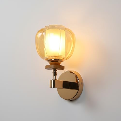 Image of ELAINTE Premium Wall Light | | Elegant Glass Wall Lamp for Living Room & Hallway | 3 Years Warranty | Free Bulb (Tany-Single)