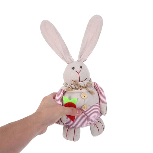 Butoir de porte lapin fuchsia en résine jojofuny de 32 cm - 4