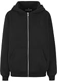 Miss Tee Peace Sign EMB Fluffy Zip Hoody, Nero, L