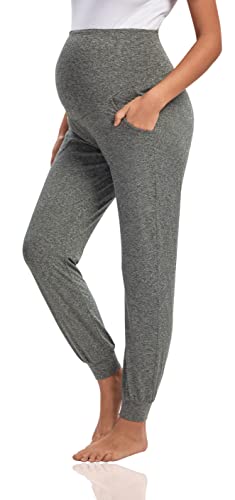 Image of V VOCNI Women's Maternity Joggers Pants Pregnancy Sweatpants