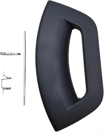 Linnkyfloa Kit de manija de puerta de lavadora para secadora Indesit, repuesto C002861, resistente, instalación, negro (negro)