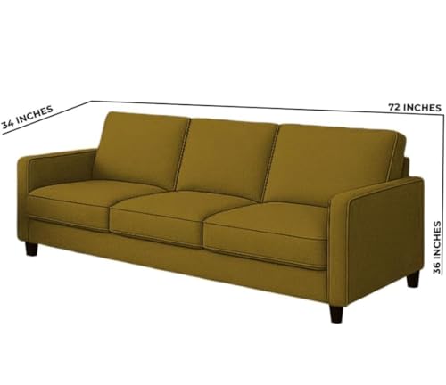 Image of The MM Furniture store Premium Fabric Sofa - Camel (3 Seater)