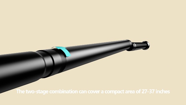 Black Spring Tension Curtain Rod 28-52 Inches, 7/8" Diameter Adjustable Shower Curtain Rod No Drill, Anti-slip Heavy Duty Spring Curtain Rod for Windows Bathroom Kitchen Closet Doorway