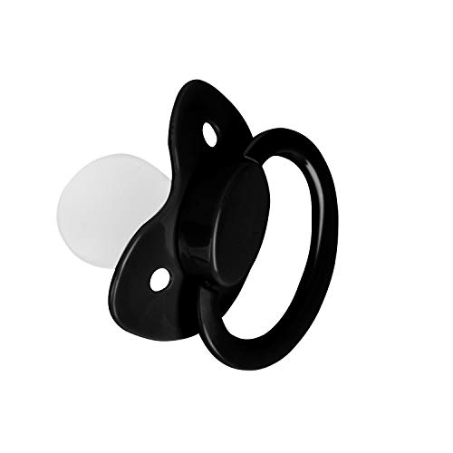 Adult Pacifier Big Size Food Grade Silicone BPA Free (Black)