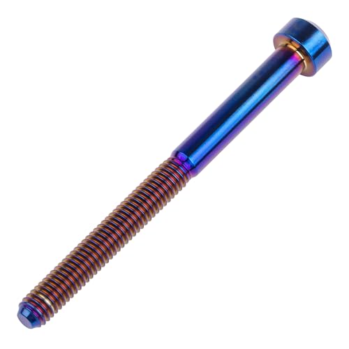 Image of Titanium Torx Square Head M6 x 10 15 20 25 30 35 40 45 50 60 65 70 80mm Screw Pack of 5 (Burn Blue, M6x70mm)